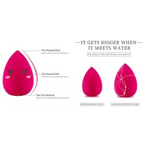 Высококачественная Экологичная Мягкая Моющаяся Губка для Макияжа Без Латекса, Спонж для Растушевки Косметики, Бесплатные Образцы, Настраиваемый Размер и Цвет - Product Image 2