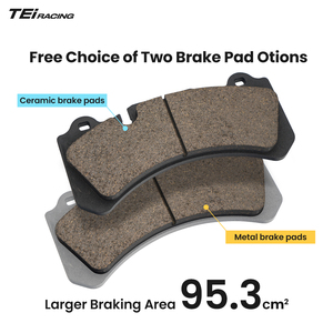 Kit de Frenos TEi P60NS+ con Pastillas, Discos y Calibradores de 6 Pistones para Ruedas de 18 y 19 Pulgadas para Honda GTR <span class=keywords><strong>200SX</strong></span> <span class=keywords><strong>S13</strong></span> / S14 / S15 - Product Image 3