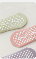 Yoga-Grip-Socken Rutschfeste Anti-Rutsch-Pilates-Socken mit Eigenem Logo Atmungsaktiv Schnelltrocknend für Frauen