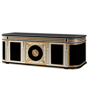 Estanterías francesas <span class=keywords><strong>vintage</strong></span> blancas de alta gama, estanterías de madera de diseño clásico de lujo para Villa hogar - Product Image 4