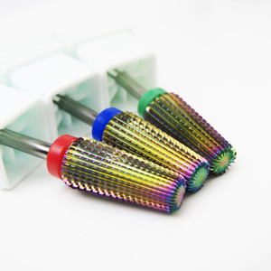 Fraise à ongles en carbure Rainbow Wholesale Volcano Bit 3/32\", fraise rotative pour manucure et beauté - Product Image 1