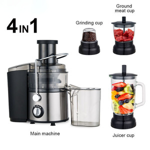 Exprimidor multifuncional eléctrico de acero inoxidable con separador de jugo y pulpa para uso doméstico - Product Image 3