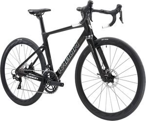 Bicicleta de Carretera de Carbono 700C T800, Bicicleta de Carreras de Alto Rendimiento con 18 Velocidades <span class=keywords><strong>SORA</strong></span> R3000 y Frenos de Disco para Ciclistas Principiantes - Product Image 1