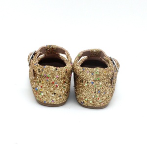 2020 brillo de oro vacaciones niñas niños tbar zapato de bebe - Product Image 2