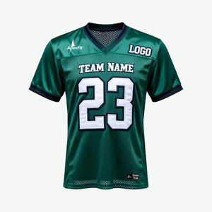 Maillot de football américain unisexe personnalisable à manches courtes, respirant, 100% polyester, streetwear, nom et numéro imprimés personnalisés - Product Image 1