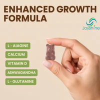 Gummies de croissance en hauteur OEM : Vitamines, Calcium 100mg, Magnésium Glycinate 30mg, Zinc, Ashwagandha