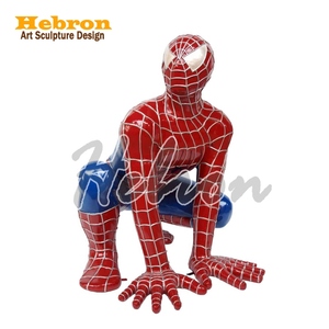 Statua in Resina a Grandezza Naturale di Personaggio dei Cartoni Animati, Scultura in Vetroresina di <span class=keywords><strong>Spiderman</strong></span> a Grandezza Naturale per Casa - Product Image 2