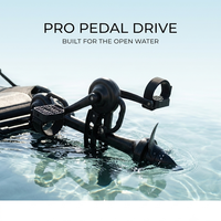 Système de propulsion à pédale réglable à expédition rapide, unité de propulsion à hélice mains libres, moteur de kayak noir, prix de gros