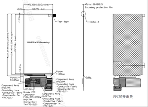 最佳质量5.48英寸AMOLED显示窗格1080x1920像素全彩5.48英寸热成像仪器电子纸模块 - Product Image 4