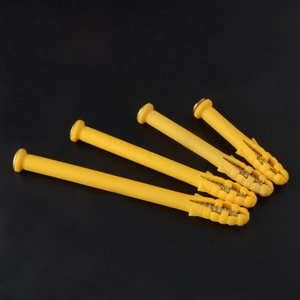 Vis d'expansion en plastique M8, diamètre de la capuchonnette 10 mm, pour montage mural d'armoires, acier au carbone zingué, type métrique - Product Image 2