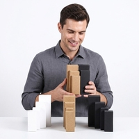 Boîtes d'emballage personnalisées en papier kraft imperméable pour bijoux et montres avec logo pour l'expédition, destinées aux marques de mode et aux petites entreprises