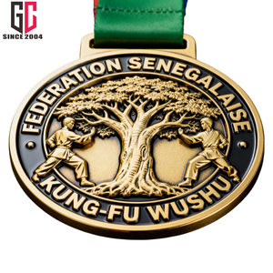 Medalha de Metal 3D de Liga de Zinco Personalizada de Fábrica com 15 Anos de Experiência, com Fita, para Kung Fu e Wushu - Product Image 3