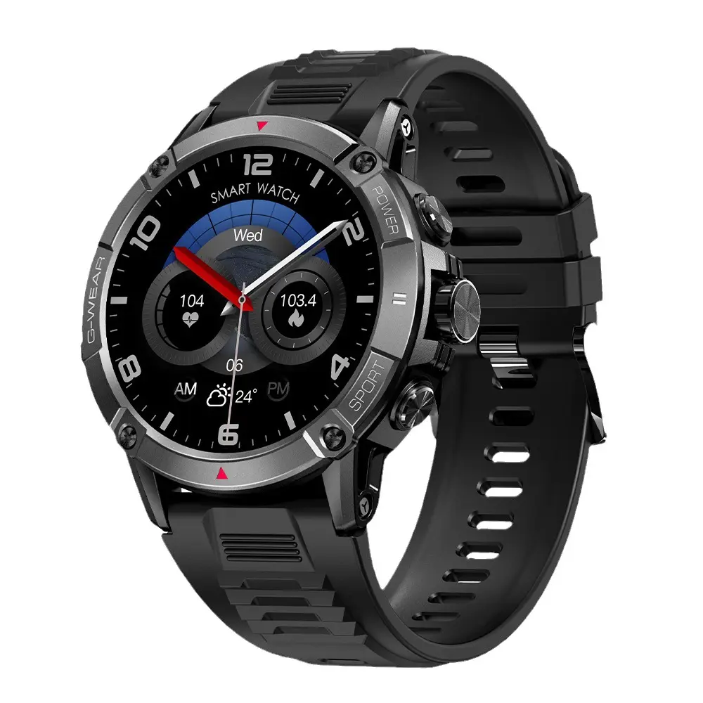 Mode Nx8 Smart Watch 1.52 "Hd Gezondheid Monitor Voor Mannen Kompas 400Mah Grote Batterij Reloj Ip68 Outdoor Heren Smartwatch