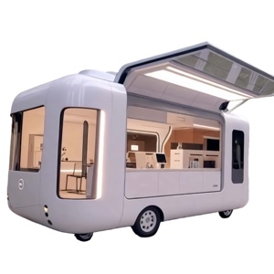 Camion de restauration rapide entièrement équipé, durable, imperméable, en aluminium, avec graphismes personnalisés, pour la vente de nourriture de rue, stand de concession alimentaire sur mesure - Product Image 1