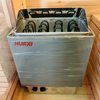 Barel Sauna Redwood yang luas dengan aksesori kelas atas 5 orang, Panel kontrol & Bluetooth, harga grosir