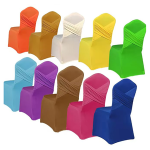 Giáng sinh màu trắng ưa thích ghế bao gồm xù tiệc bảo vệ Spandex slipcovers cho các sự kiện bên và đám cưới - Product Image 1