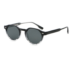 New Fashion Personalized High-end Star UV400 <b>Sunglasses</b> for <b>Men</b> Lightweight Round Full Rim Spring Leg Protection - Product Image 5