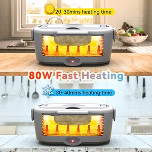 Self Heating Digital Electronic Lunch <b>Box</b> Food Warmer Portable Electric with Carry Bag for Office & Car Use <b>Large</b> Capacity - Product Image 2