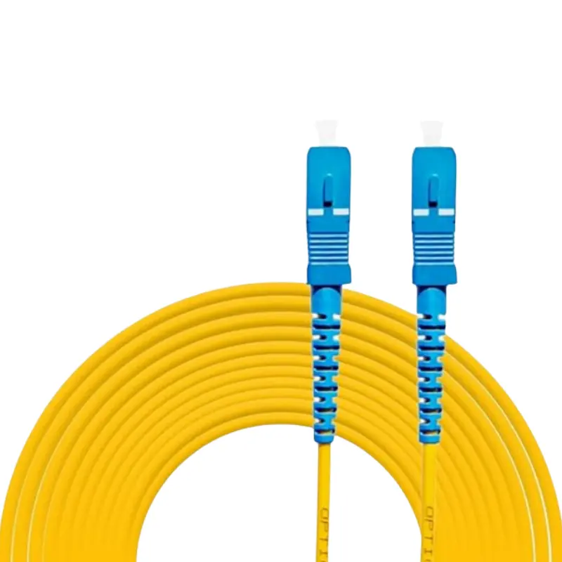 Werkslieferung OS2 Einzelmodus 2.0mm Patch Cord SC-SC mit SC/UPC-Anschlüssen