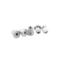 Pièces tournées CNC, écrous moletés en aluminium, écrous à rivets moletés, accessoires pour drones, pièces de robots, pièces de chargeurs de VE, service OEM disponible
