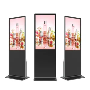 Preço de fábrica Indoor Android Network 43Inch Floor Standing Touch Screen Music Video Photo Ultra Thin Lcd Publicidade Display