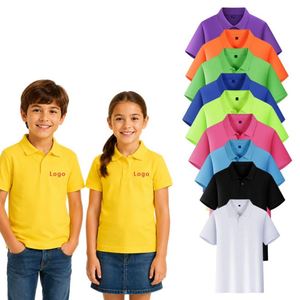 เสื้อโปโลแขนสั้นปักลายตามสั่ง เสื้อกอล์ฟแห้งเร็ว เสื้อยืดเด็กผู้ชาย เสื้อโปโลเด็กผู้ชาย - Product Image 1