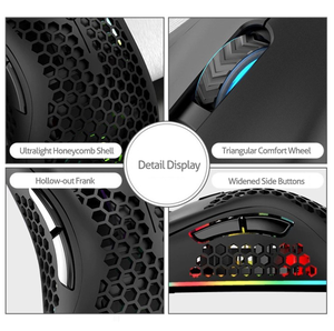 <span class=keywords><strong>Souris</strong></span> de <span class=keywords><strong>jeu</strong></span> sans fil RGB rétroéclairée programmable à 6 boutons, ergonomique, mini, légère, rechargeable pour ordinateur portable et de bureau, marque OEM/ODM - Product Image 5