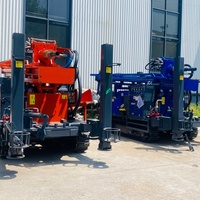 Foreuse mobile sur chenilles BDM-350SM pour puits d'eau profonde de 350 m, équipée d'un système hydraulique avancé