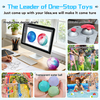 Ballons d'eau en silicone réutilisables personnalisés pour enfants - Jouets aquatiques d'été rechargeables