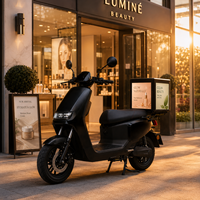 Boîte publicitaire LED P2 pour livraison, affichage LED mobile extérieur étanche pour la promotion de scooter de livraison de repas