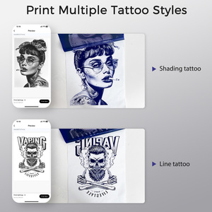 เครื่องพิมพ์ลายสักแบบพกพา NEWYES ระดับไฮเอนด์ ไม่ต้องใช้หมึก ขนาด A4 สำหรับพิมพ์ลายสักชั่วคราวด้วยความร้อน - Product Image 4