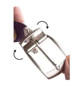 Cintura con fibbia in vera pelle italiana per gli uomini di alta qualità reversibile con fibbia in lega 6 pezzi in una scatola per il commercio all'ingrosso - Product Image 6