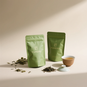 Sacs à fermeture éclair réutilisables personnalisés sac alimentaire en plastique pochette debout en aluminium pour thé grains de café fleurs feuilles fermeture éclair pour emballage de thé - Product Image 2