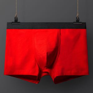 Ropa Interior Masculina de Algodón Puro, Transpirable, Cómoda, Elástica, de Cintura Media, Sin Costuras Laterales - Product Image 2