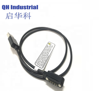 Conector USB Magnético de 5 Pines para Hombre y Mujer, Conector de Alimentación con Cable, Pulsera Inteligente, Monitor de Actividad Física