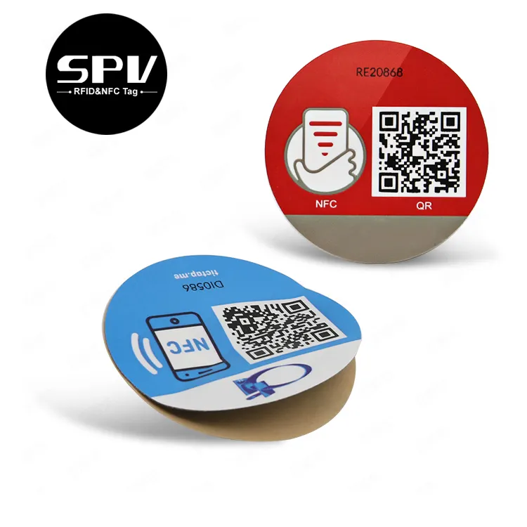 Produsen asli NXP NFC Mifare Ultralight EV1 stiker kontrol akses Label kode QR