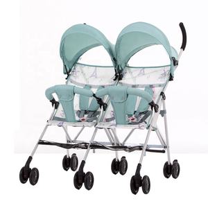 Poussette réglable pliable pour nouveau-né, poussette de bébé Double, gode Cool pour bébés, une main pliable, - Product Image 4