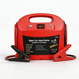 Démarreur de <span class=keywords><strong>Voiture</strong></span> Portable 12V à Supercapacitateur, <span class=keywords><strong>Batterie</strong></span> d'Appoint d'Urgence avec Pinces, Bloc d'Alimentation d'Urgence 12V 3000A de Puissance Maximale - Product Image 1