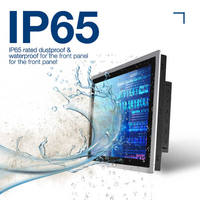 Monitores de Pantalla Táctil Industriales Todo en Uno de 10 12 15 17 19 Pulgadas, Integrados, Resistentes al Agua IP65, Capacitivos, Panel PC de Aluminio