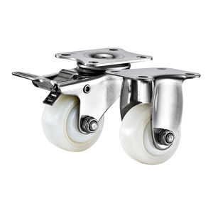 1,5 ''2'' Light Duty Small PA Edelstahl räder Nachlauf Rostschutz möbel Nylon Wasserdichte Rollen - Product Image 5