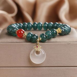 Chinese Style Vintage Natural Blue Jade <b>Beaded</b> <b>Bracelet</b> Abacus Beads Crystal <b>Bracelet</b> for Women White Blue <b>Beaded</b> <b>Bracelet</b> - Product Image 1