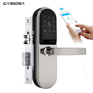 Биометрический дверной замок с паролем отпечатков пальцев, с одной защелкой, водонепроницаемая ручка, цифровой замок без ключа