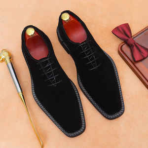 Chaussures plates décontractées et habillées DSYX pour hommes, en cuir véritable respirant, légères, antidérapantes, pour l'extérieur - Product Image 3