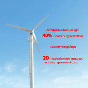 Hiệu quả cao 120V 220V 380V nhà máy điện gió trục ngang 50kw 30Kw 20kW Máy phát điện tuabin gió cho nhà - Product Image 2