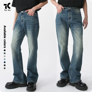 Wholesale Non-Stretch <strong>Bootcut</strong> Jeans in Six Colors Designer Style <strong>Men</strong> Flare Homme Jeans <strong>Men's</strong> Elegant Denim <strong>Trousers</strong> - Product Image 4