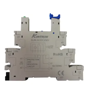 KONTRON สลิมรีเลย์ ความหนา 6.2 มม. PLC รีเลย์ AC/DC12V 1 ช่องโมดูลรีเลย์