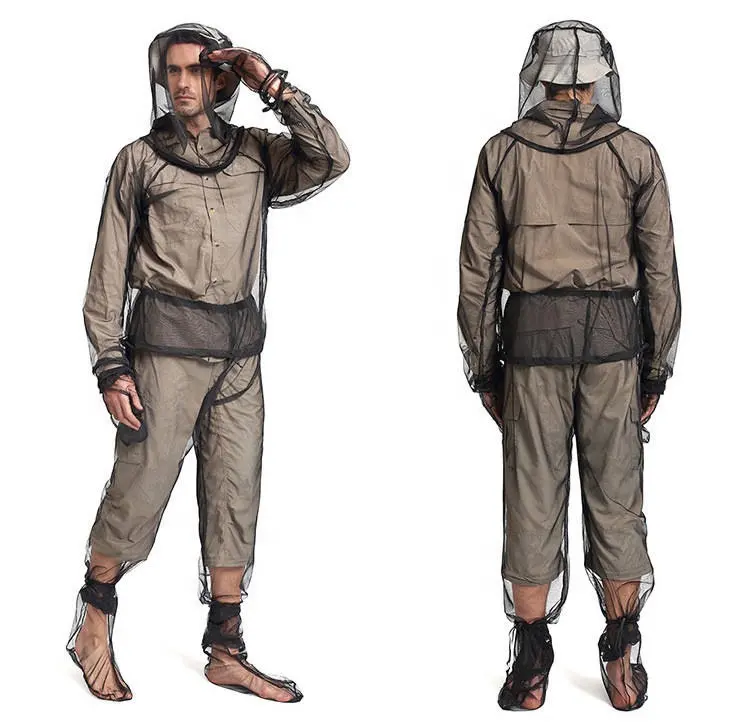 Johold Outdoors Mosquito Net Jacket with Head Insect Netボディスーツ