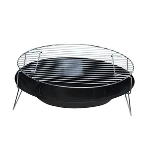 China Supplier Cheap Bulk Round Shaped Barbecue Grills Charcoal Mini Simple BBQ Grills