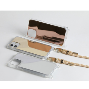 <span class=keywords><strong>Coque</strong></span> miroir pour <span class=keywords><strong>apple</strong></span>, étui de téléphone à bandoulière transparent en TPU + acrylique, mains libres, style personnalisé <span class=keywords><strong>avec</strong></span> crochets instantanée, <span class=keywords><strong>cordon</strong></span> de couleur dorée pour <span class=keywords><strong>IPhone</strong></span> <span class=keywords><strong>13</strong></span> - Product Image 5
