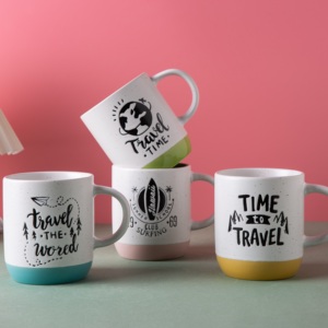 Set di Tazze da Viaggio 'Time to Travel' in Ceramica, Regalo per Amanti dell'Avventura - Product Image 4
